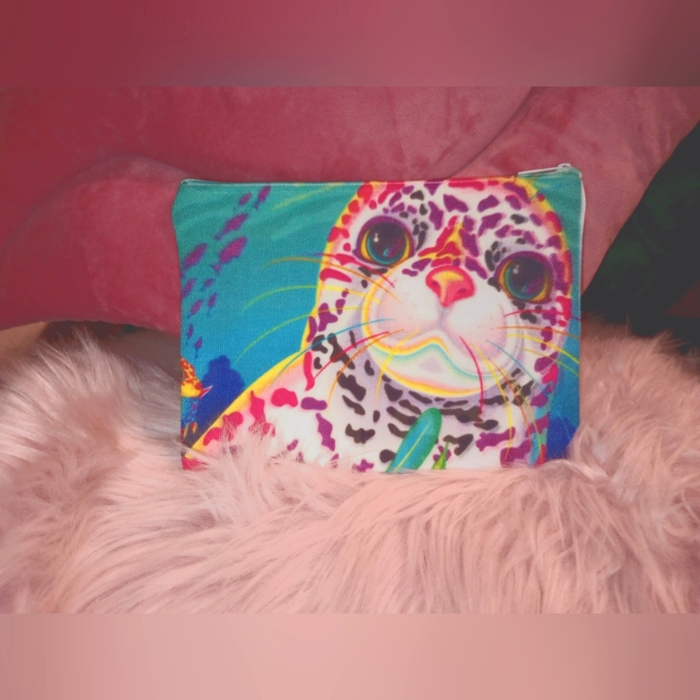 Lisa frank seal make up bag 💖